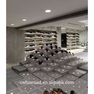 Unique Retail Shoe Store Display Furniture Design And Decoration Display Shelving For Shoes