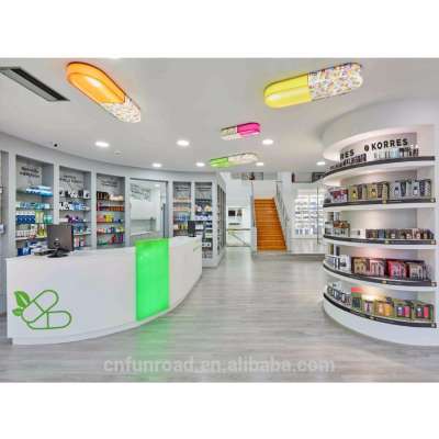 High quality pharmacy shelves , pharmacy display furniture for retail pharmacy shop interior design