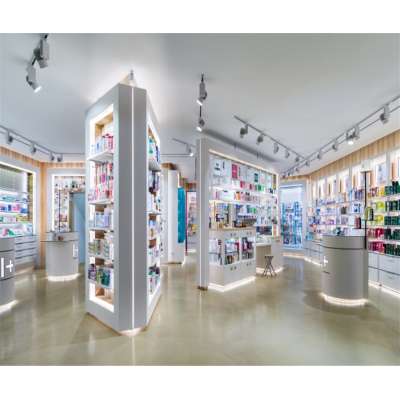 Top sell pharmacy cabinets & shelving pharmacy store display