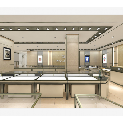 Luxury jewelry display cabinet showcase jewelry shop design