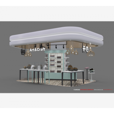 OEM/ODM custom bag display kiosk design for retail mall shop