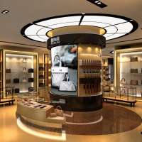 Luxury design bag display shelves for retail stores bag display furniture