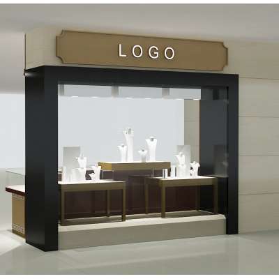 Factory price commercial display showcase custom jewelry kiosk showcase design