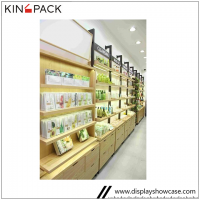 FC factory wholesale OEM/ODM wooden cosmetic display showcase